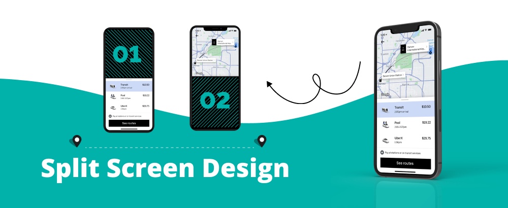 Split Screen Design - best app design 2022