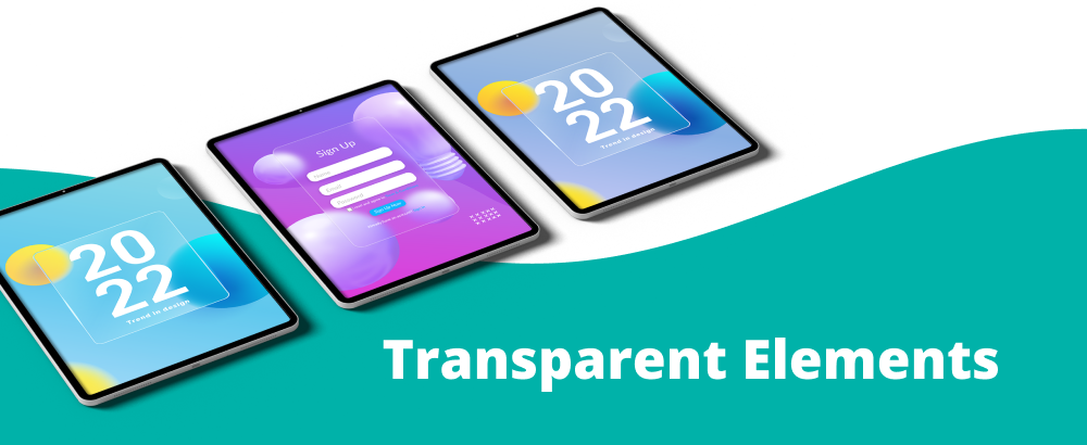Transparent Elements in mobile app design