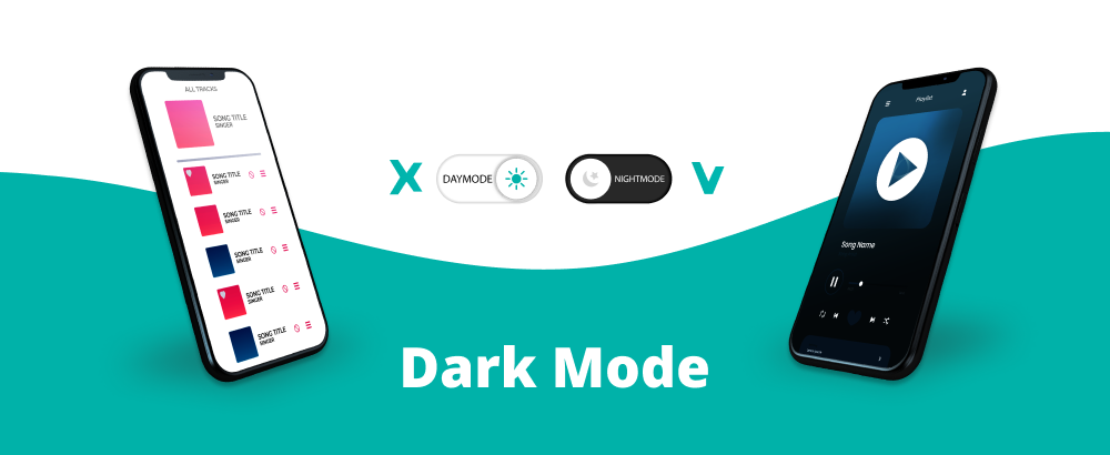 Dark Mode in mobile app design