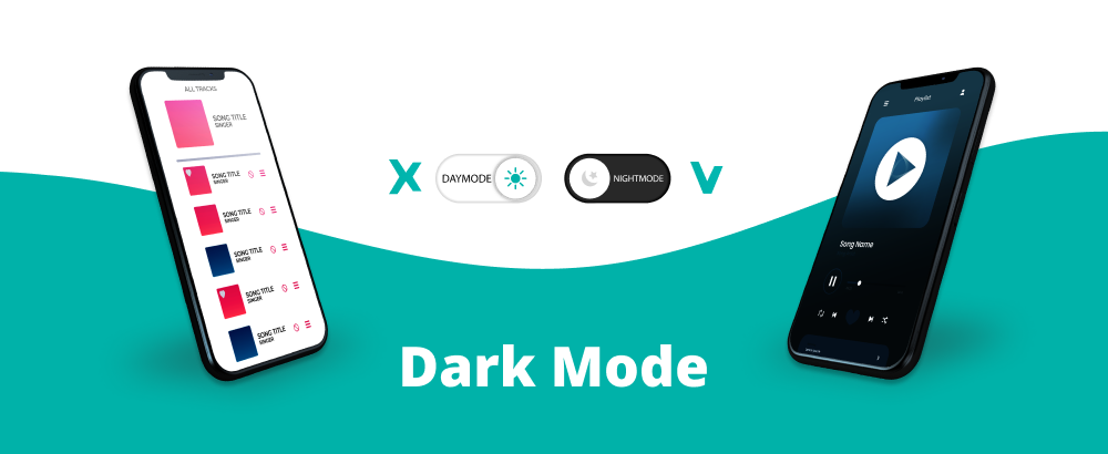 2022 app design trends - Dark Mode