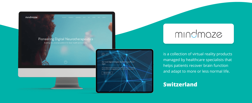 MindMaze is one of the top healthcare startups and known as the global leader in digital neurotherapeutics.