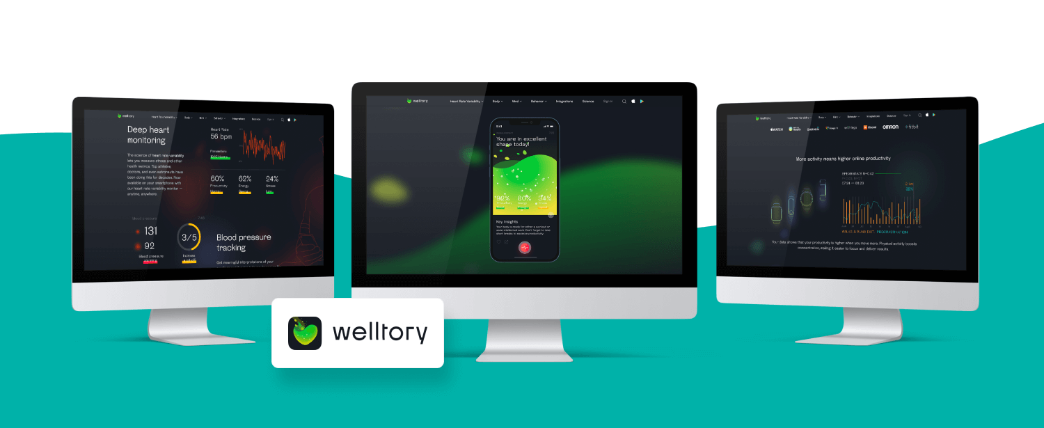 Welltory healthcare app focused on cardio data