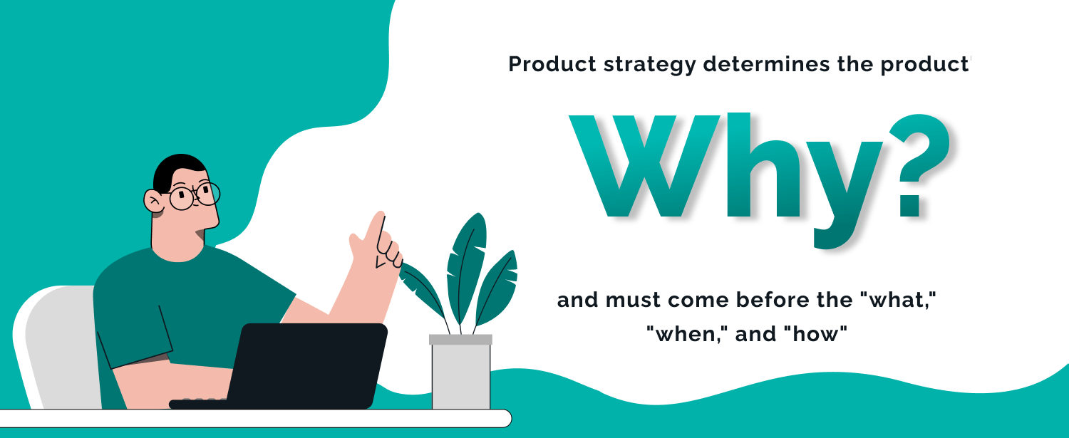 product strategy determines the product - why?