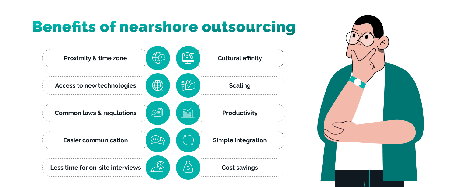 Benefits of nearshore outsourcing