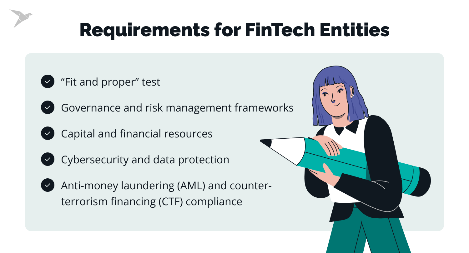requirements for fintech entities