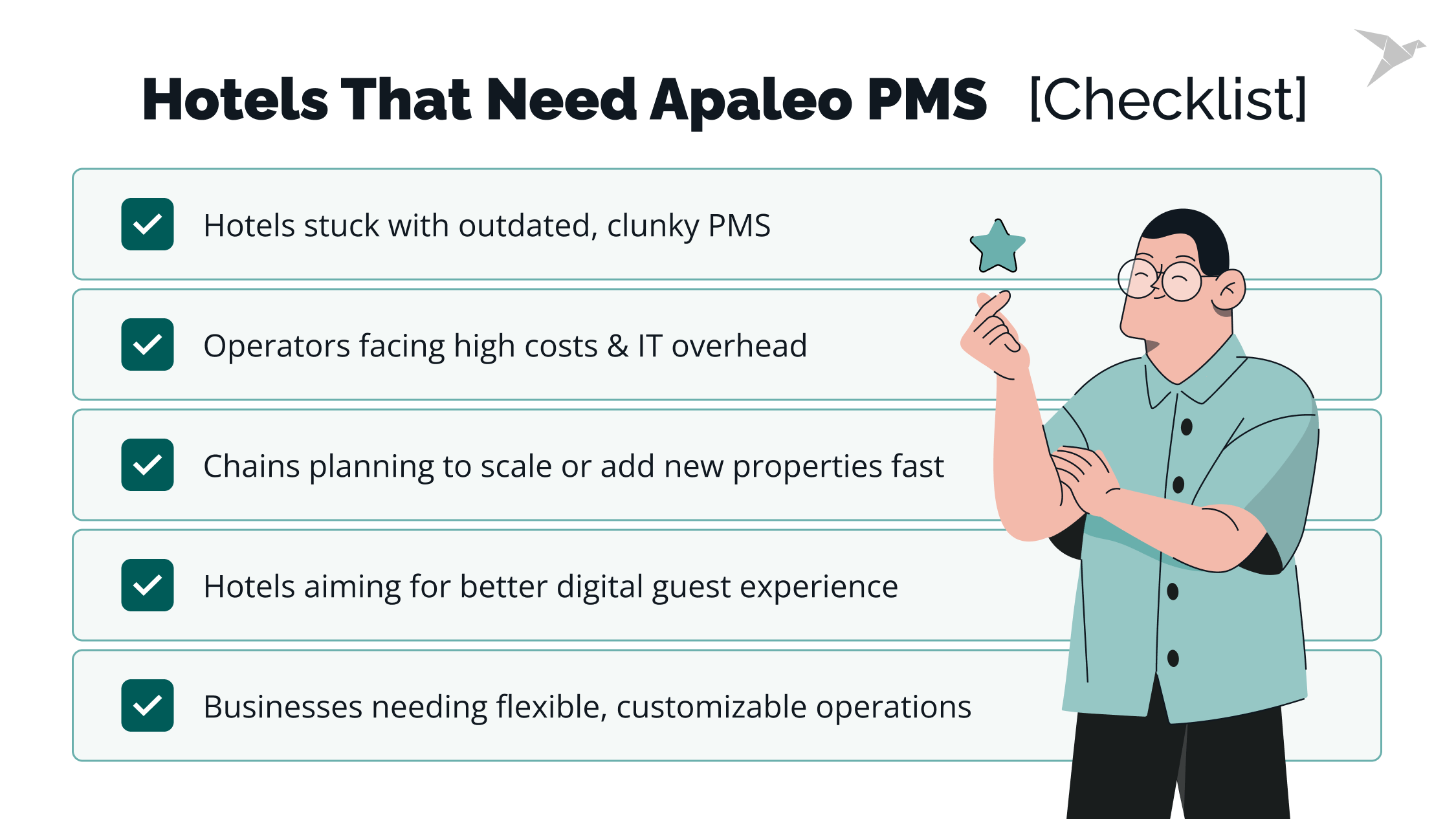 Hotels That Need Apaleo PMS [Checklist]