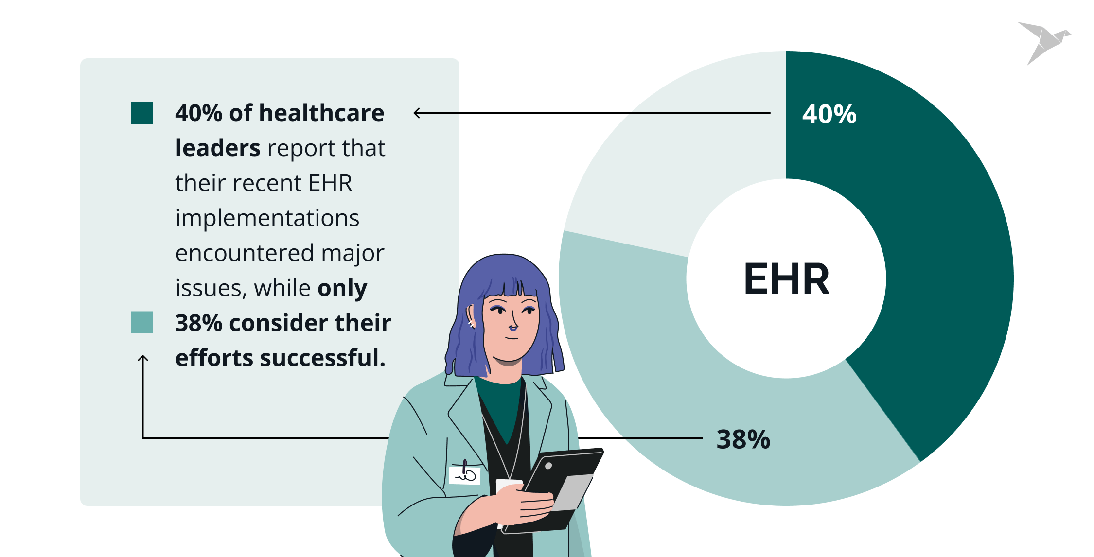 EHR implementation challenges statistics