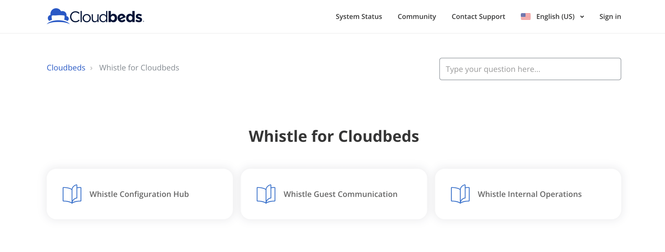 Whistle for Cloudbeds