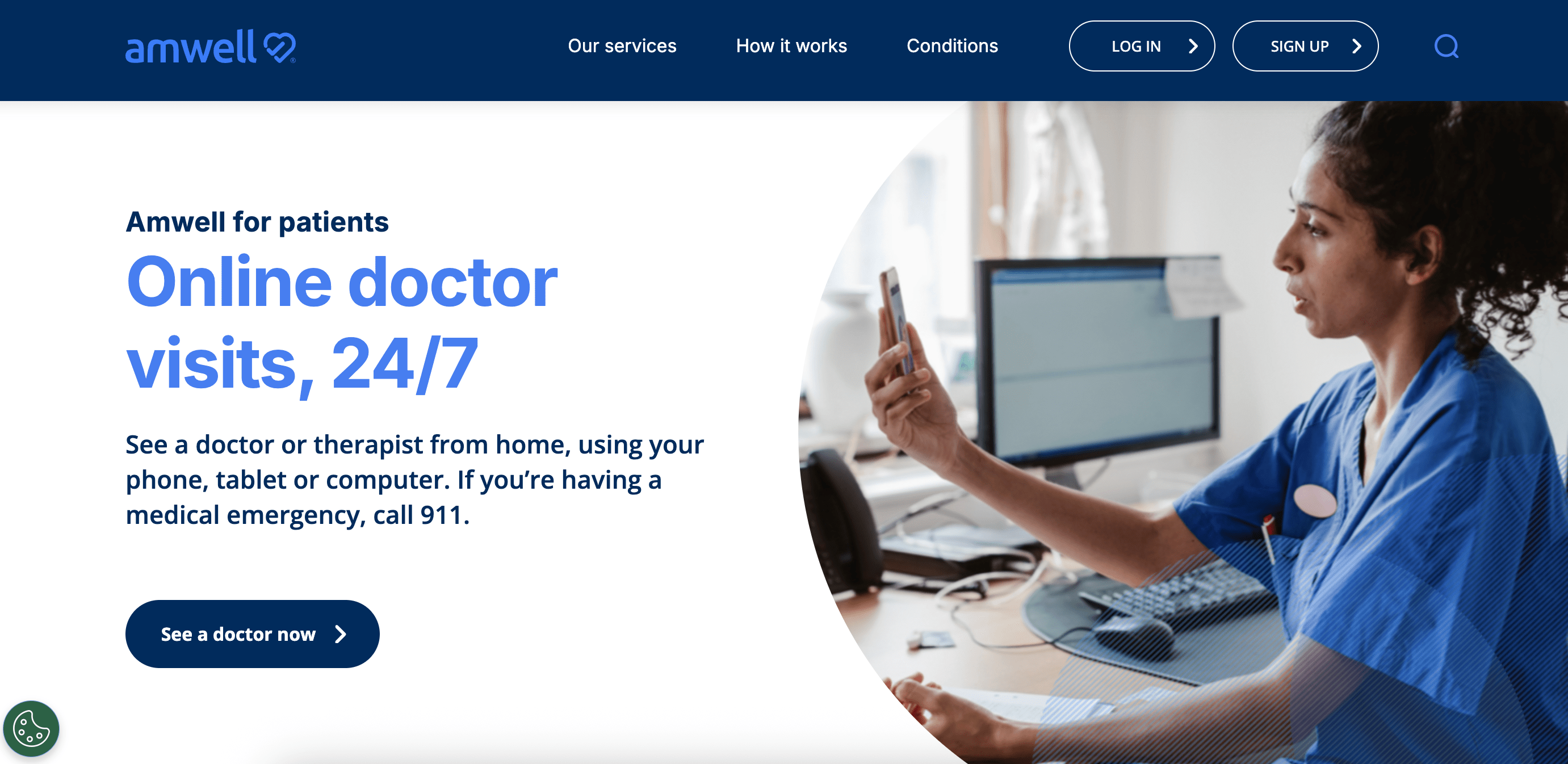 Amwell – Robust platform for hospitals and health systems