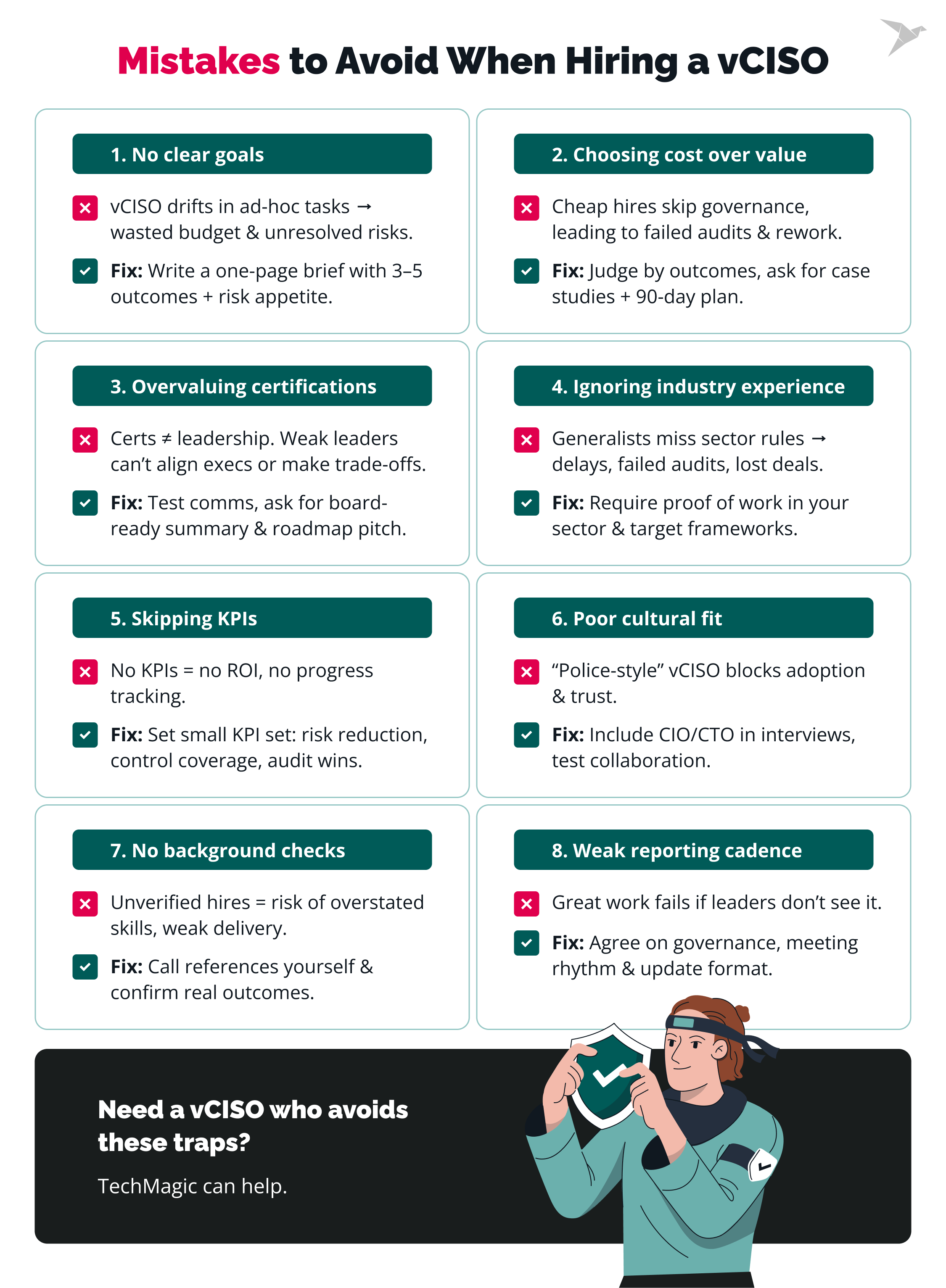 What Mistakes Should You Avoid When Hiring a vCISO?